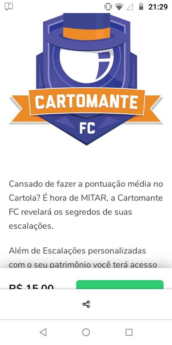 Moda Hora de se dar bem no Cartola  FC  por bem pouco🙃