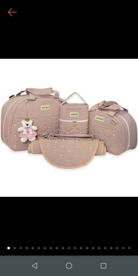 Moda Bolsa maternidade 👜❤️linda na cor nude . 