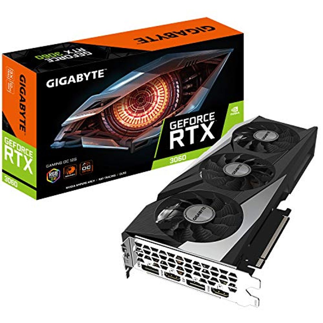 Electrónica Gigabyte GeForce RTX 3060 Gaming OC 12G NVIDIA 12 GB GDDR6