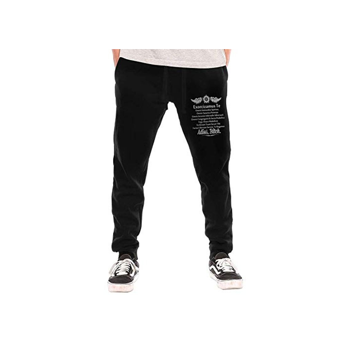 Moda huatongxin Supernatural Exorcism Adios Bitch Men's Active Pantalones Largos Casual£¬Fashion Pants Pantalones