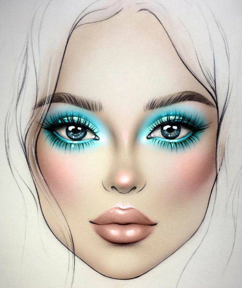 Moda Make-up face chart 