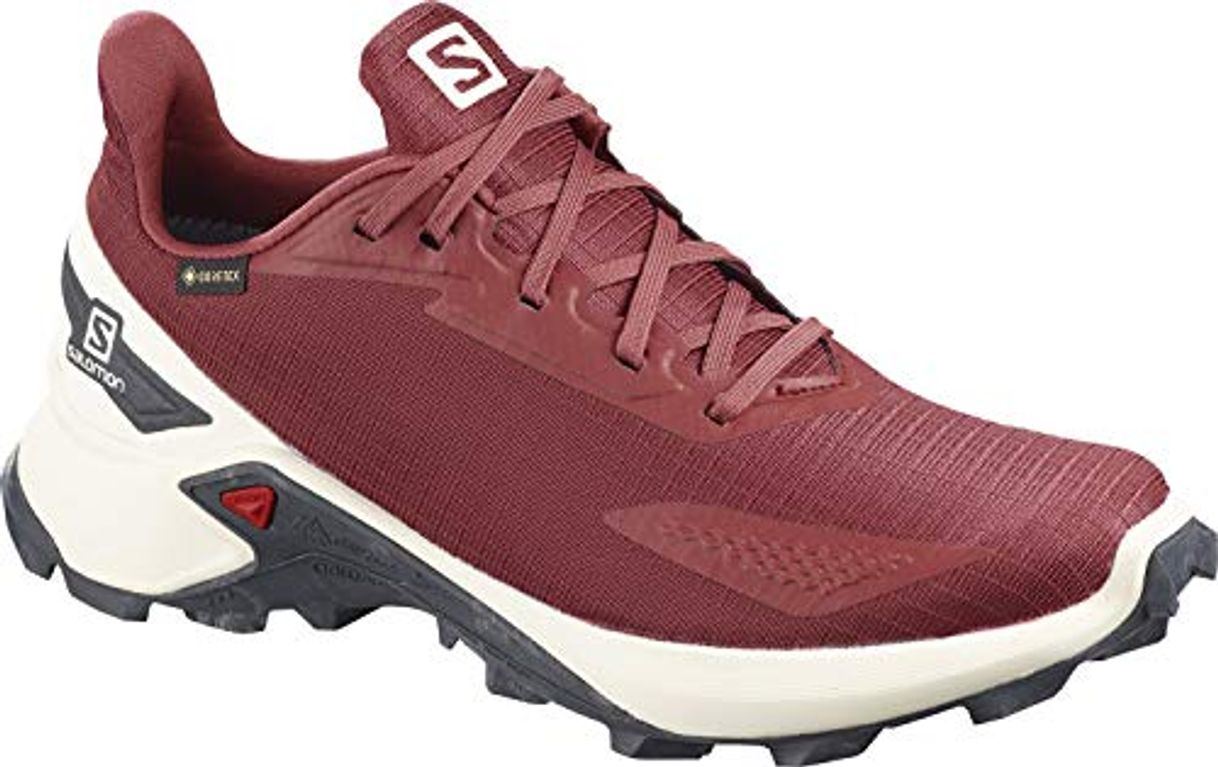 Moda Salomon Alphacross Blast GTX, Zapatillas De Trail Running Impermeables Mujer, Rojo