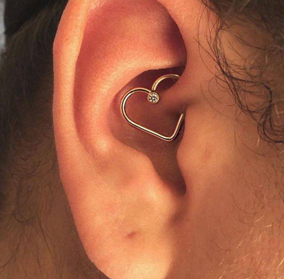 Moda Piercing de Coração 