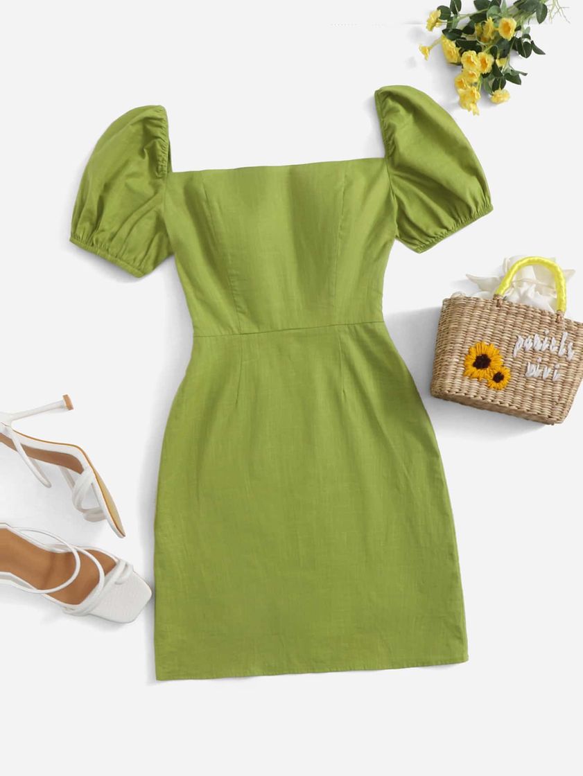 Social Vestido preto colado 