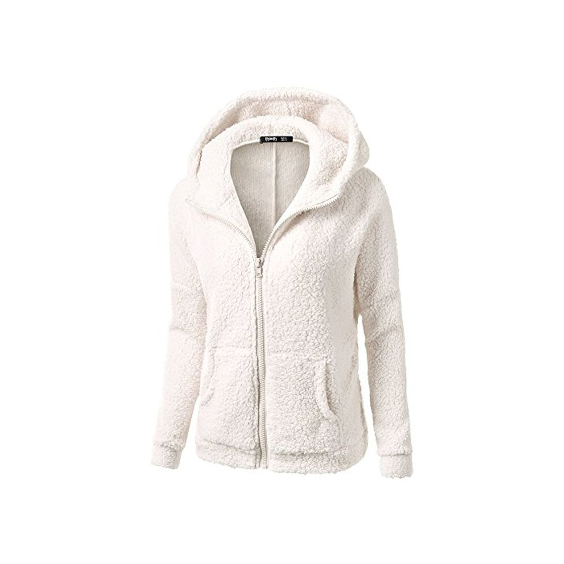 Moda Chaqueta Mujeres de Invierno de Lana Cálida Cremallera Abrigo con Capucha Casual Suéter Abrigo de Algodón Outwear Hoodie riou