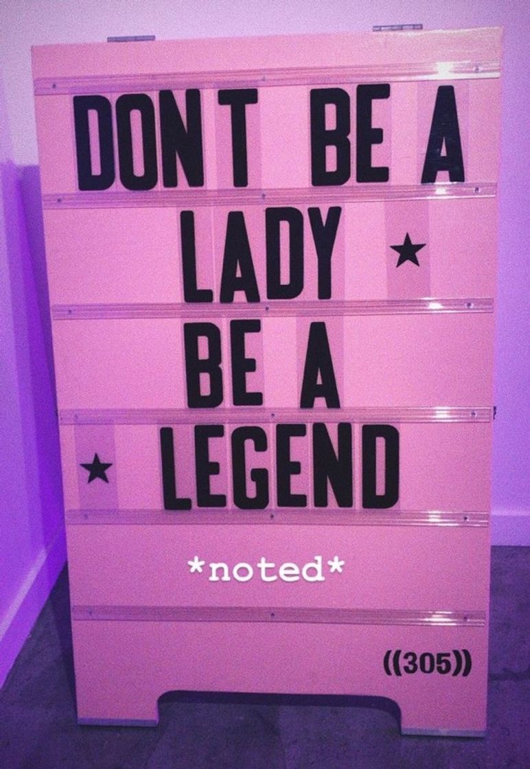 Moda dont be a lady