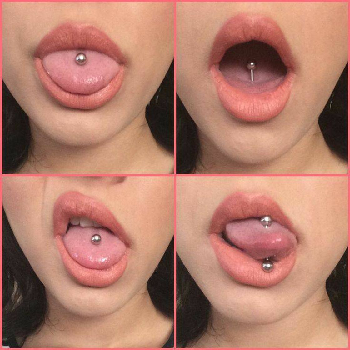 Fashion piercing na língua 👅