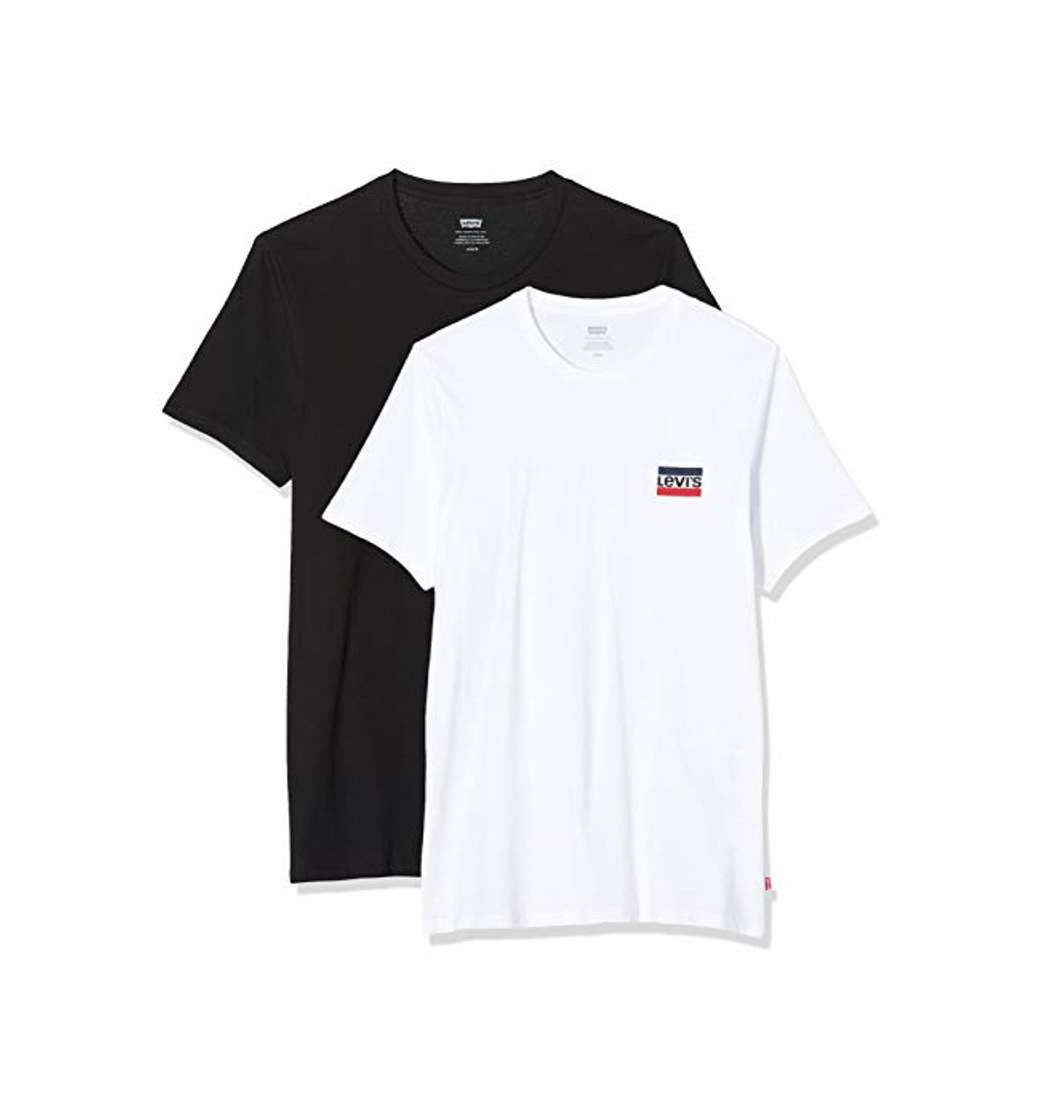 Social Levi's 2pk Crewneck Graphic Camiseta, Multicolor
