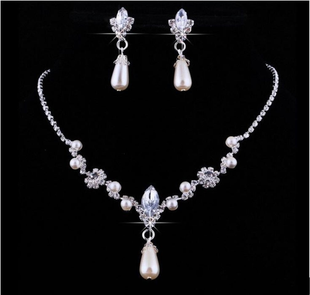 Social 3 Conjuntos de Aretes y Collar Elegantes para Mujer Kit de Collar