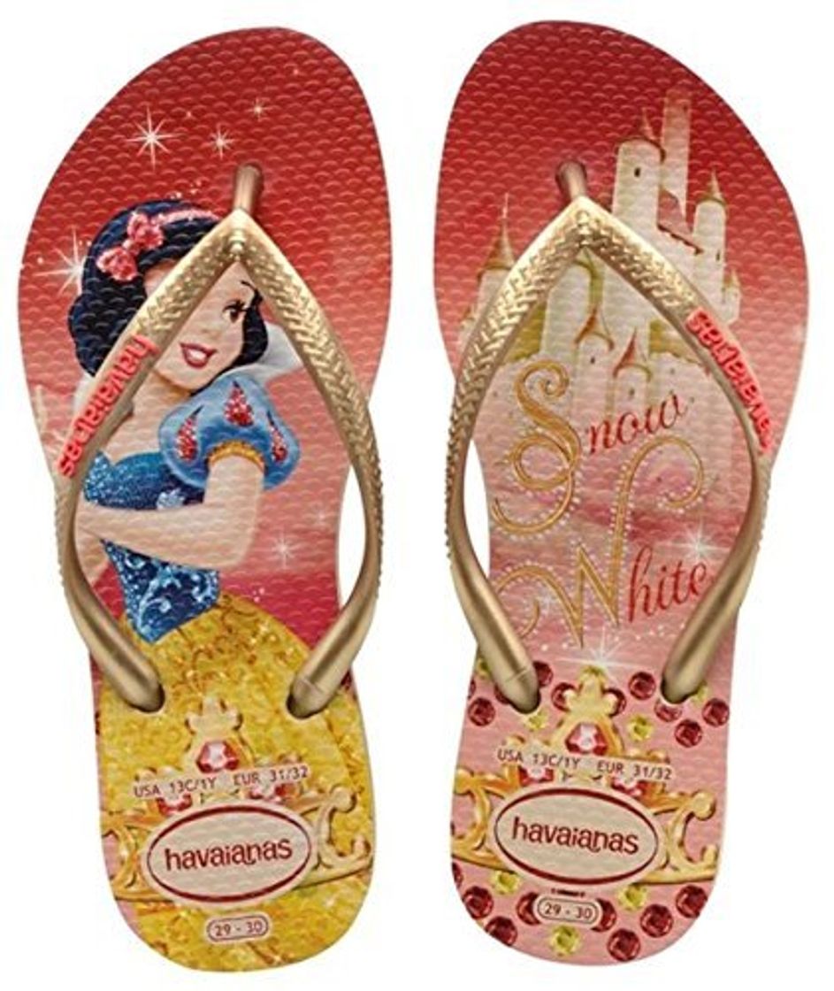 Places Havaianas Slim Princess, Chanclas para Niñas, Beige