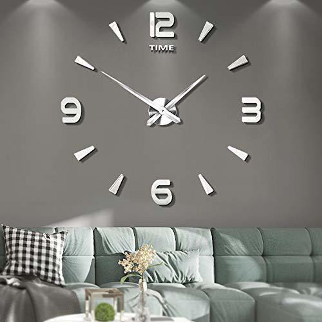 Products Vangold DIY Reloj de pared sin marco espejo grande 3D Sticker-2 años