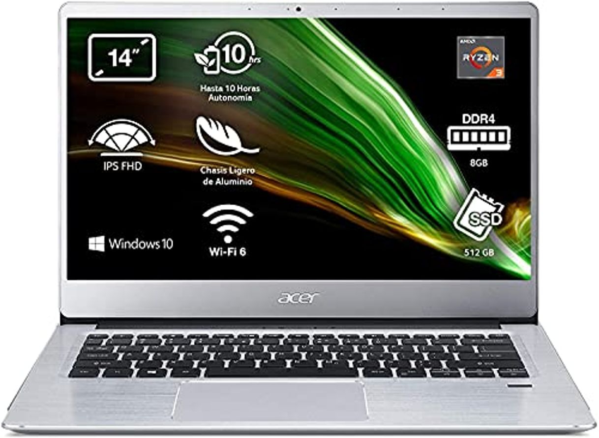 Electronic Acer Swift 3 - Ordenador Portátil 14" Full HD, Laptop