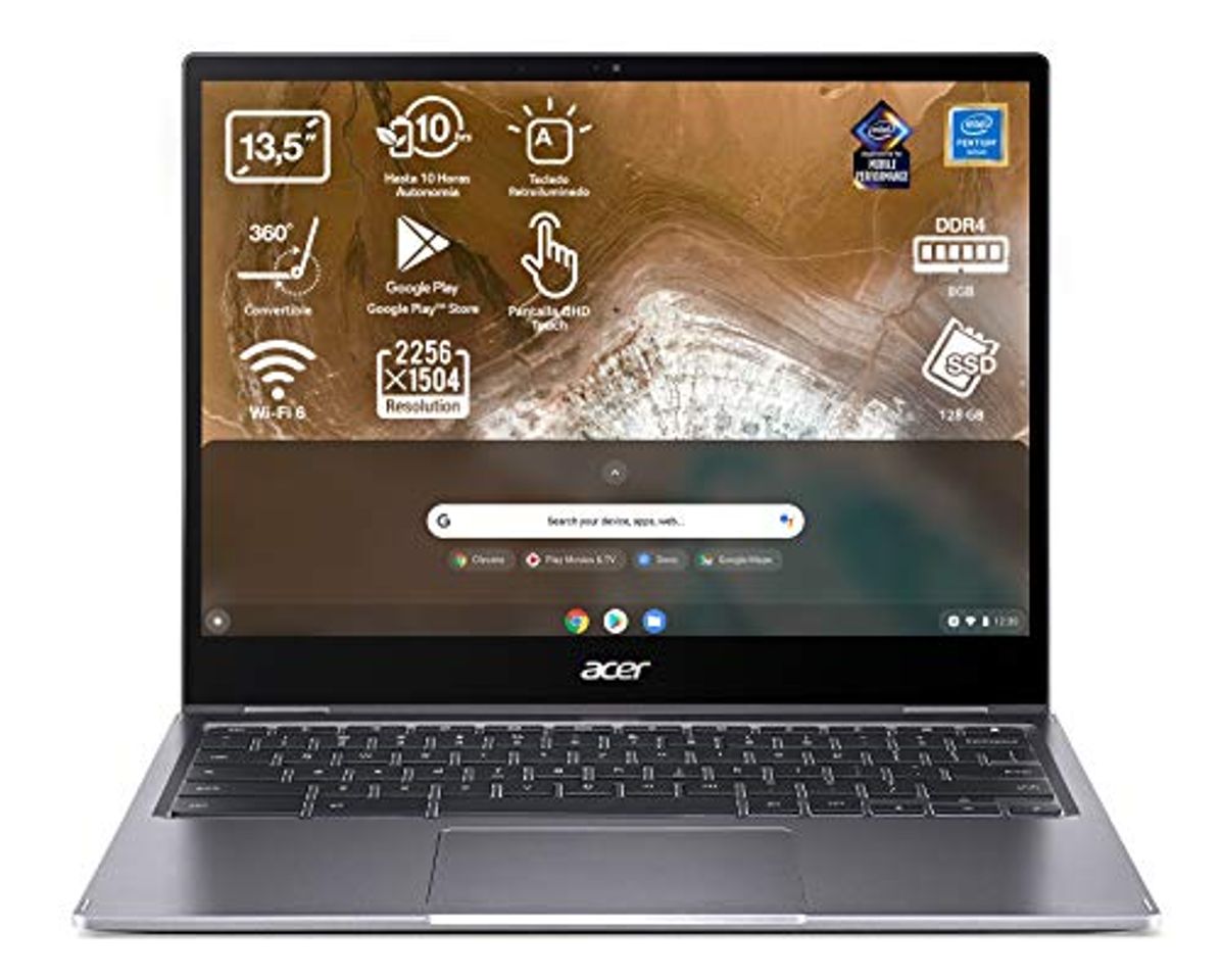 Social Acer Chromebook Spin 713 - Ordenador Portátil 2 en 1 Convertible y