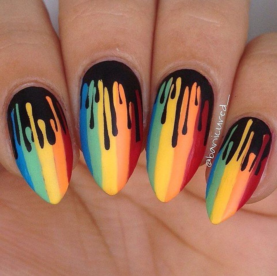 Social Nail arco íris