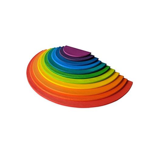 Piezas con diseño de arcoiris para apilar, juego educativo