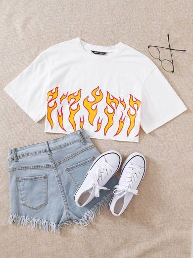 Camiseta fogo