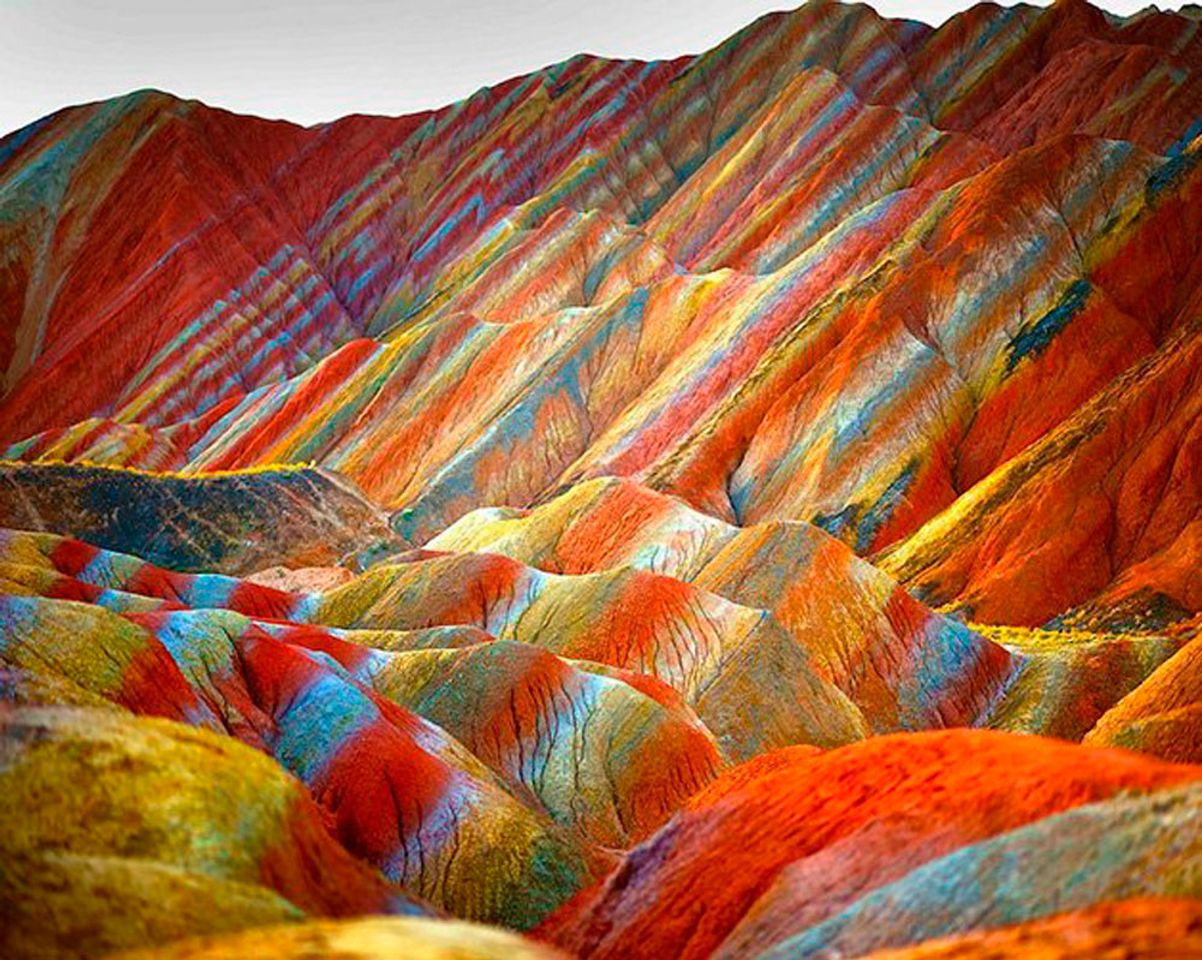 Lugar Parque Nacional Geológico Zhangye Danxia, China 