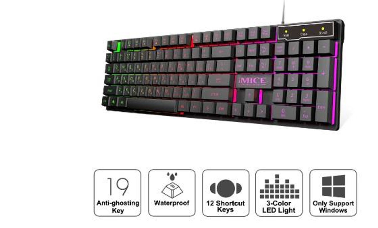 Fashion Teclado gamer 