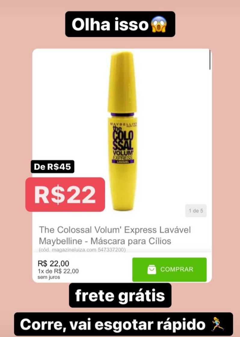 Moda RÍMEL The Colossal Volum' Express Lavável Maybelline - 