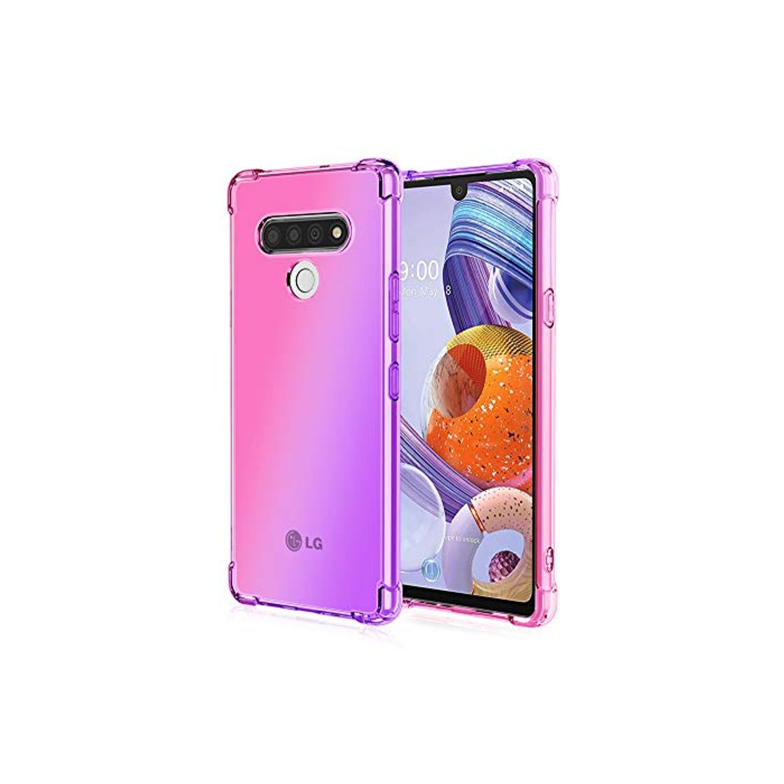 Producto JIAFEI Funda para LG K71, Ultra Slim Carcasa Transparente Gradiente de TPU