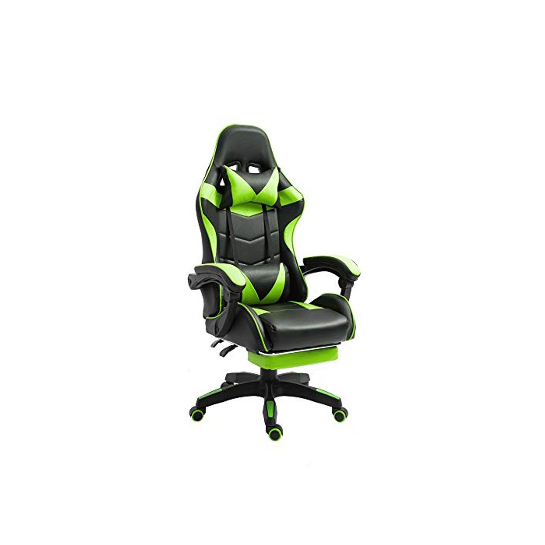 Home RAC TLV-A1010-GREEN Silla de Oficina PC Gaming Videojuegos Racing Escritorio Sillon Gamer