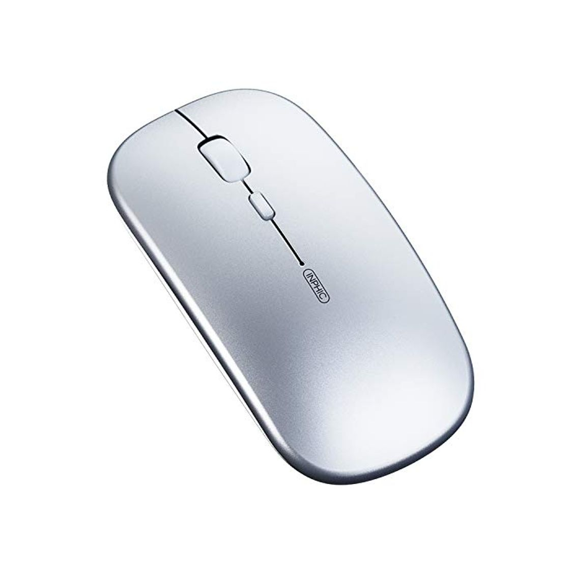 Social Ratón Bluetooth, Ratón inalámbrico Bluetooth recargable silencioso de tres modos (BT5.0/ 3.0