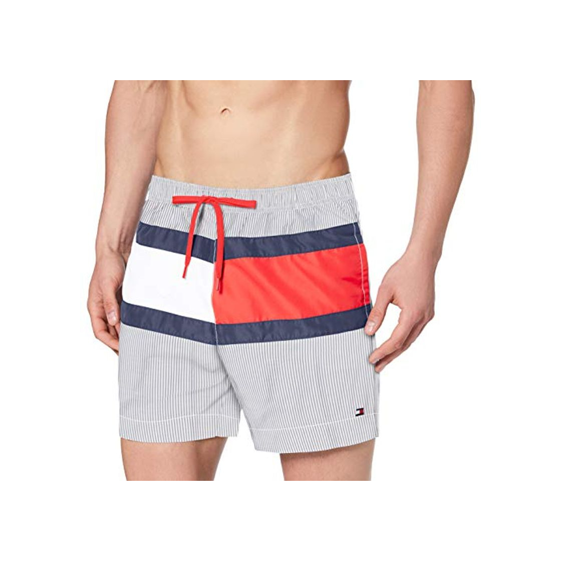 Social Tommy Hilfiger Medium Drawstring Bañador, Blanco, XX-Large