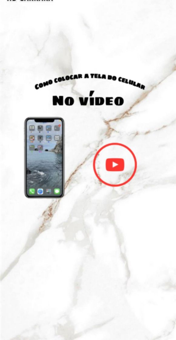 Moda Como colocar a tela do celular no vídeo do YouTube ❣️