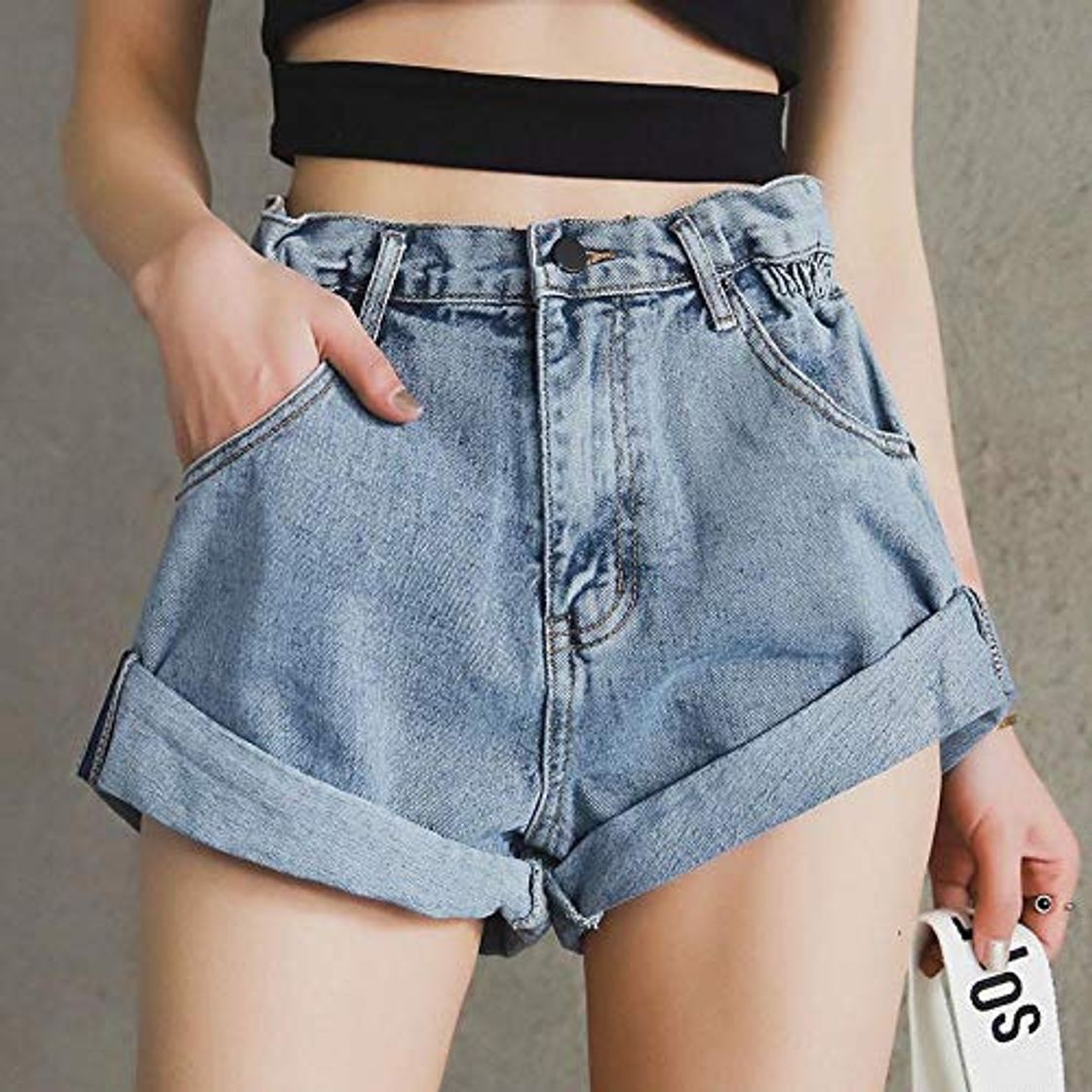 Moda Estilo Coreano Pantalones Cortos De Mezclilla Casuales Mujeres Pantalones Vaqueros Cortos De Cintura Alta Elásticos Pantalones Cortos De Verano Pantalones Cortos Feminino Chic Hot Ladie