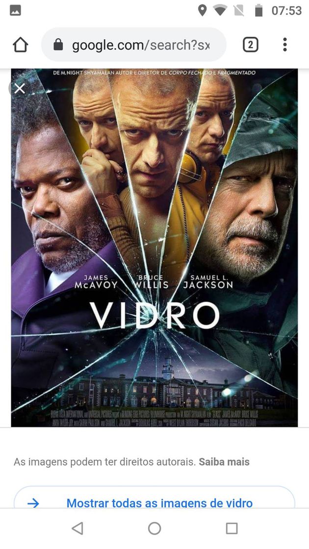 Película Filme: Vidro 