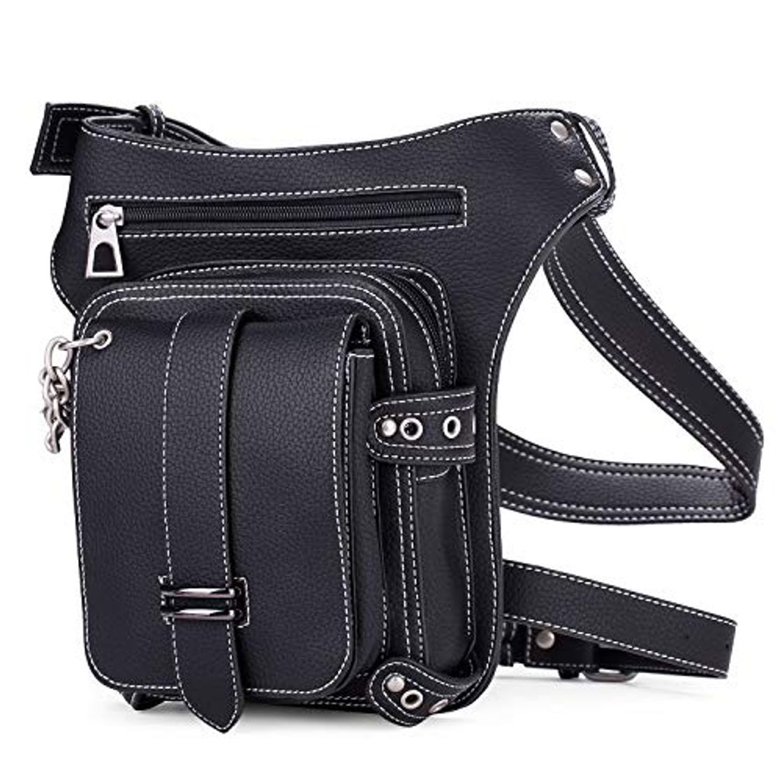 Moda Cestlafit Mujer Hombres Cuero Steampunk Bolso Vintage Hombro Steampunk Bolso Gótico Cintura