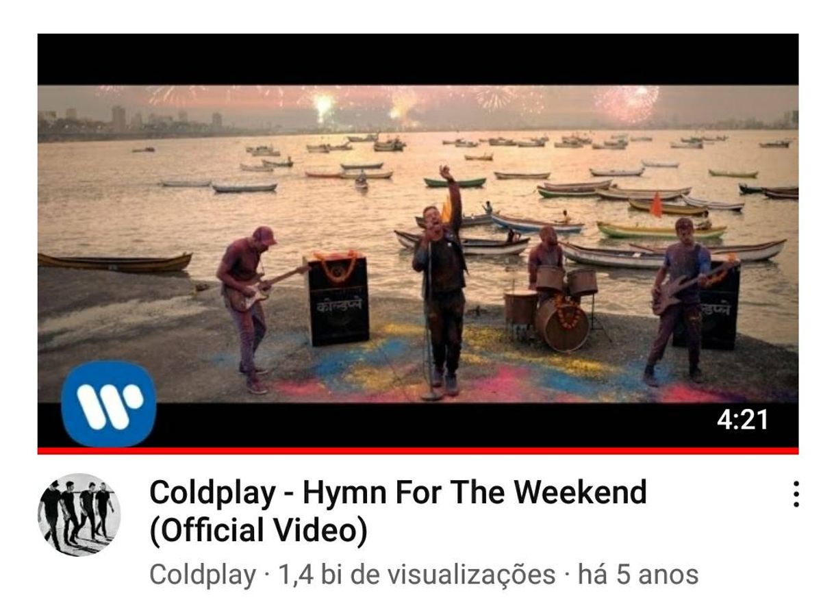 Music Coldplay - Hymn For The Weekend 