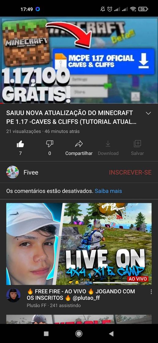 Fashion Nova atualização do MCPE 1.17