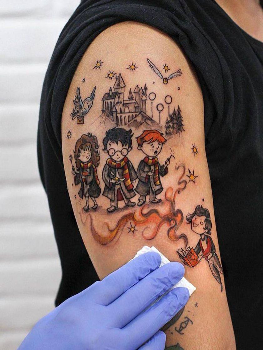 Fashion Tatto HarryPotter em carton