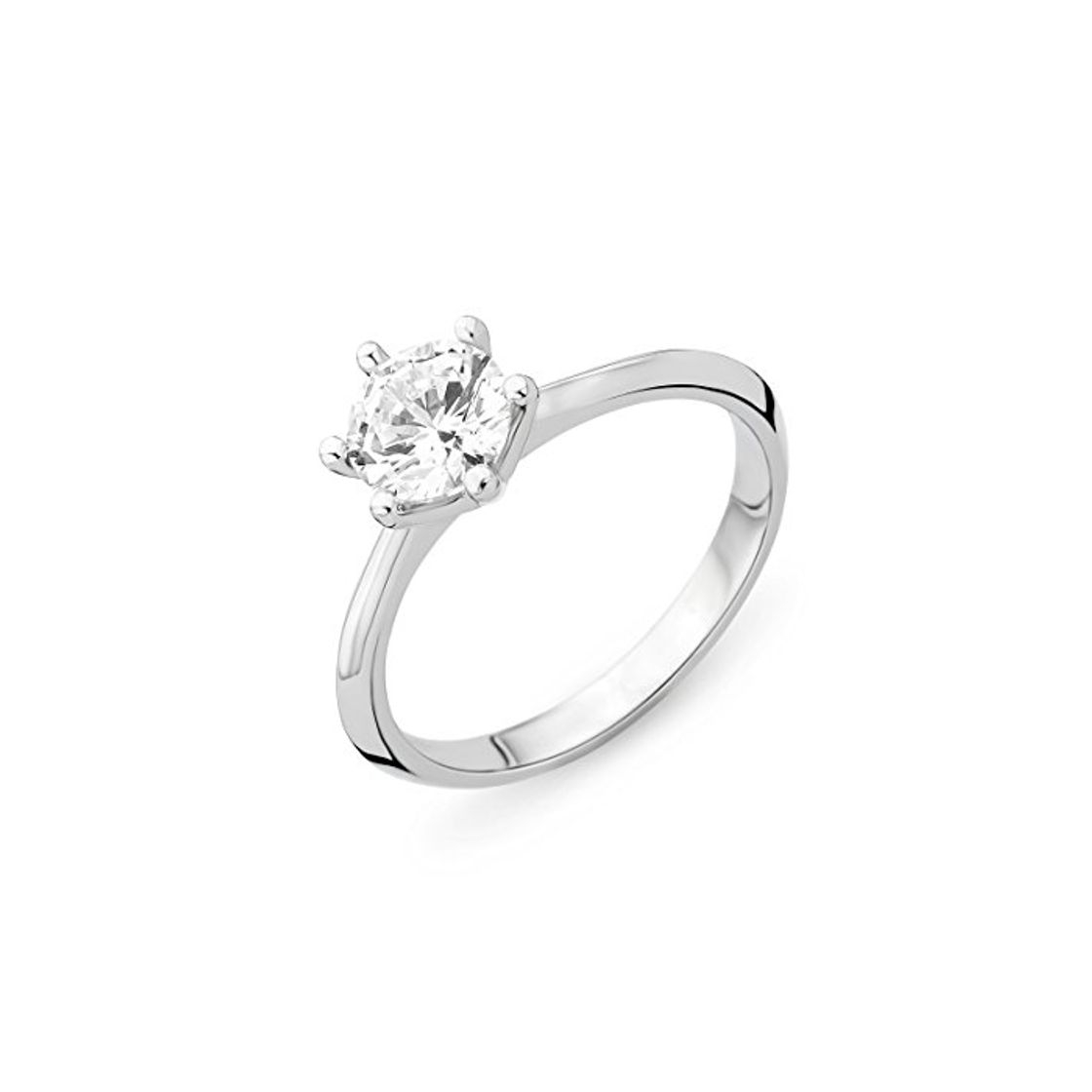 Social MIORE mujer Plata fina 925 plata redonda White Cubic Zirconia