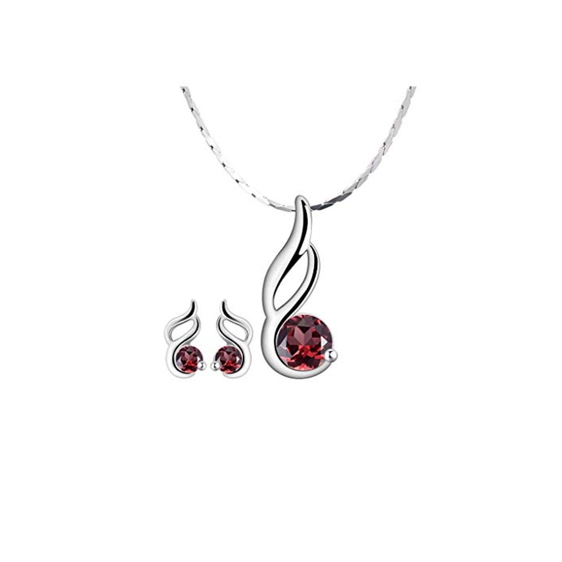 Social LLT Collares Atractivos para Mujeres, Niñas, Señoras, Collar con Colgante de Plata