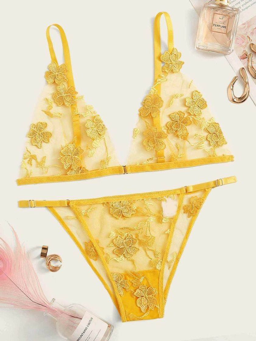 Moda Lingerie amarela #yellow #beautifull 