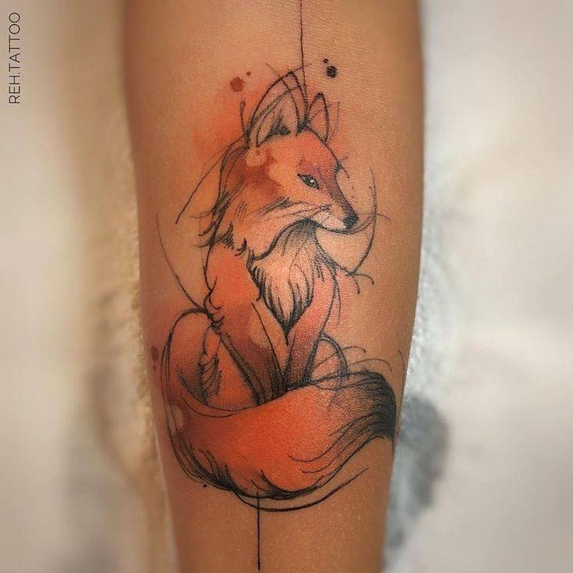 Fashion Fox Tattoo