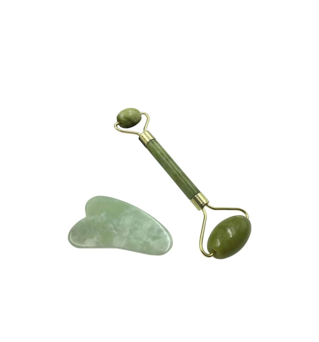 Belleza Rolo de Jade e Raspador Gua Sha