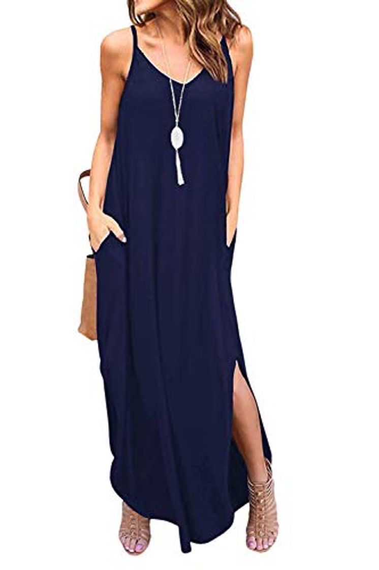 Social Vestidos Mujer Casual Playa Largos Boho Floral Maxi Vestido Bohemio Tirantes Playa