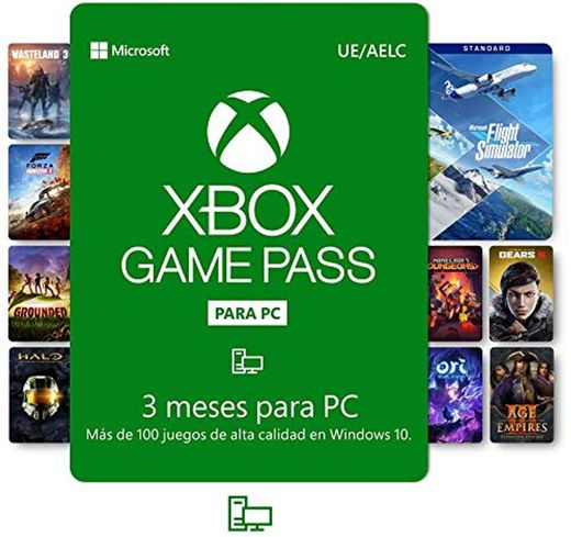 Suscripción Xbox Game Pass para PC - 3 Meses