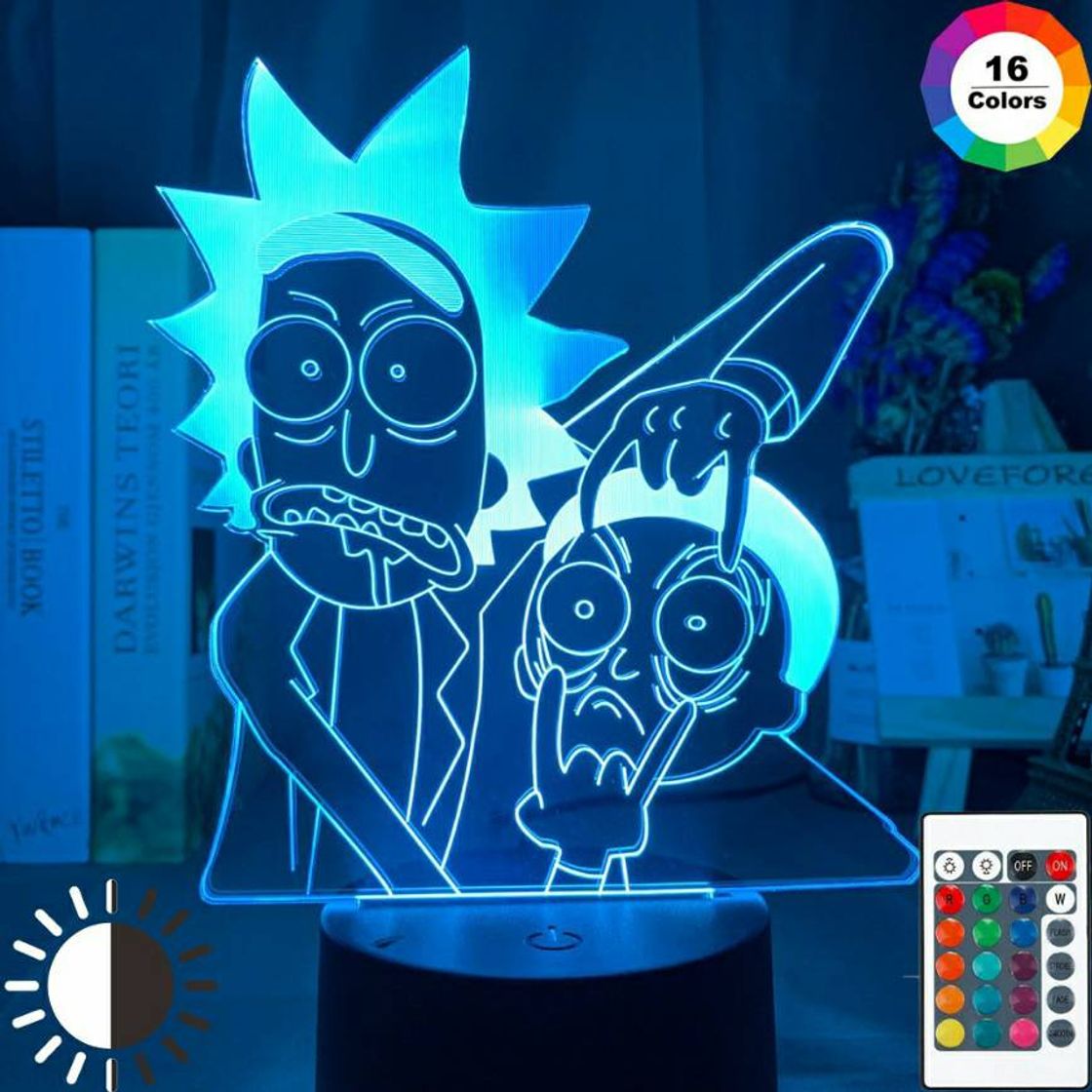 Fashion Luminária Rick and Morty 