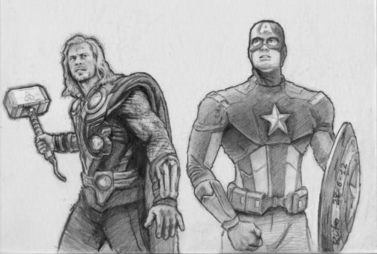 Fashion Thor and Captian America