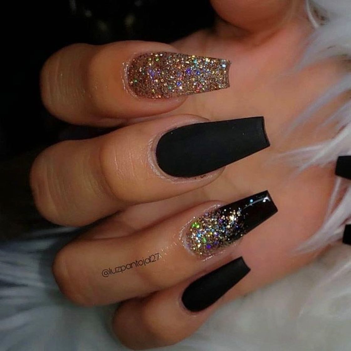 Fashion Glitter ombre Nail