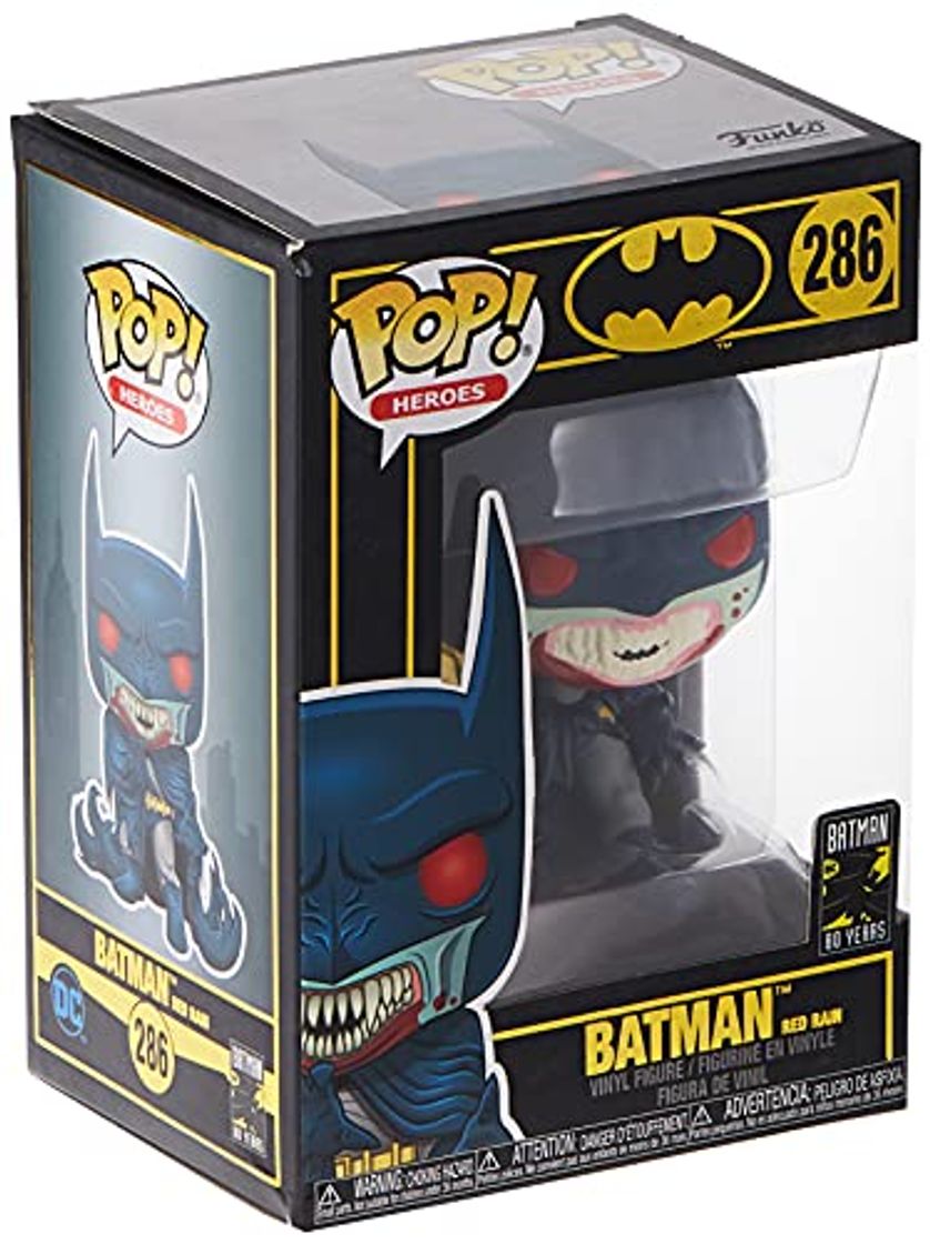 Juegos Funko- Pop Figura de Vinilo: Held 80th-Red Rain Batman