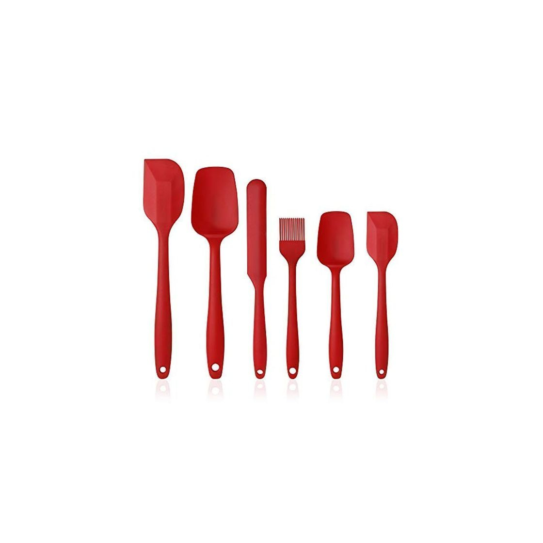 Social Vicloon Utensilios de Cocina de Silicona,Set de 6 Espátulas Silicona Incluye Hilvanado