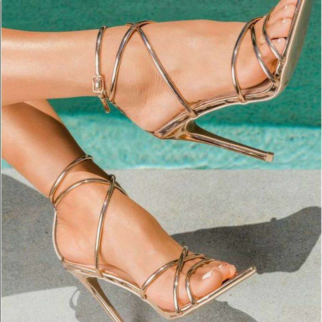 Social Salto alto Rose Gold