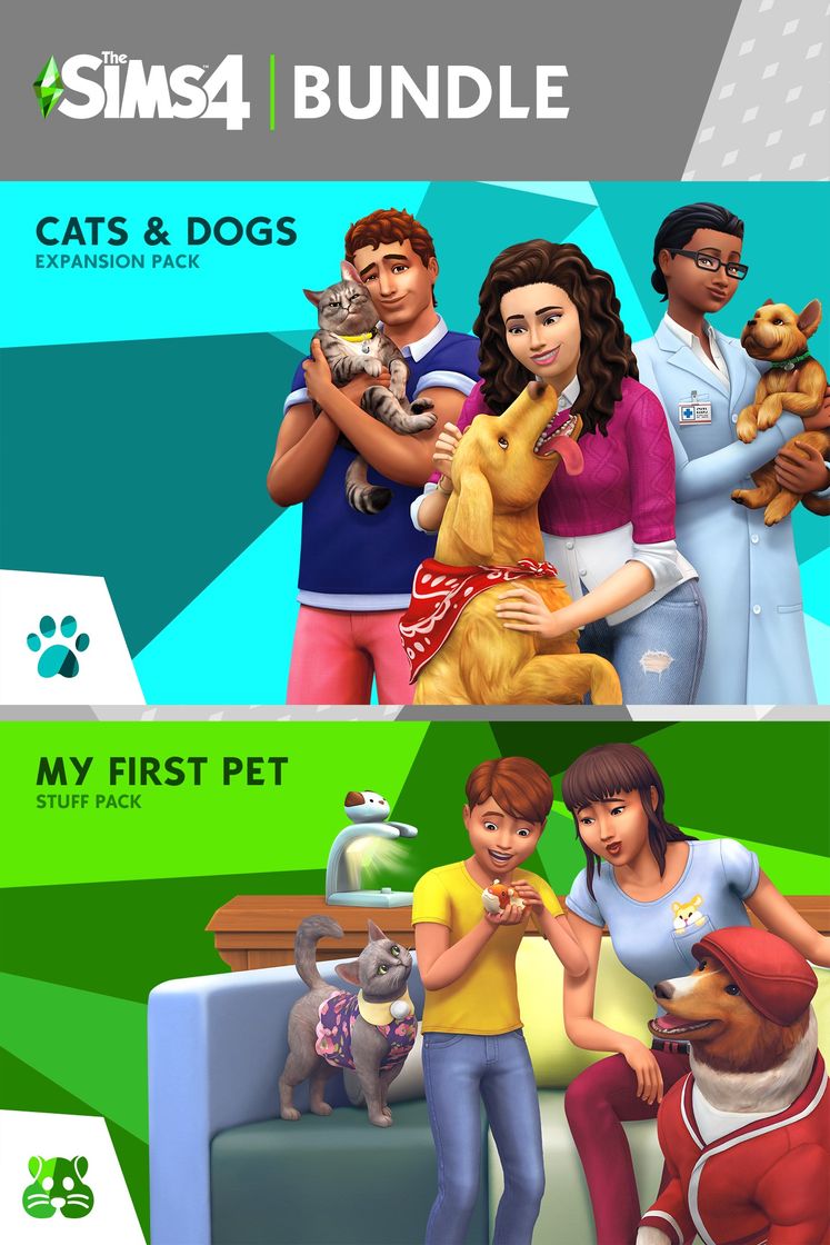 Videojuegos The Sims 4: Cats and Dogs PLUS My First Pet Stuff