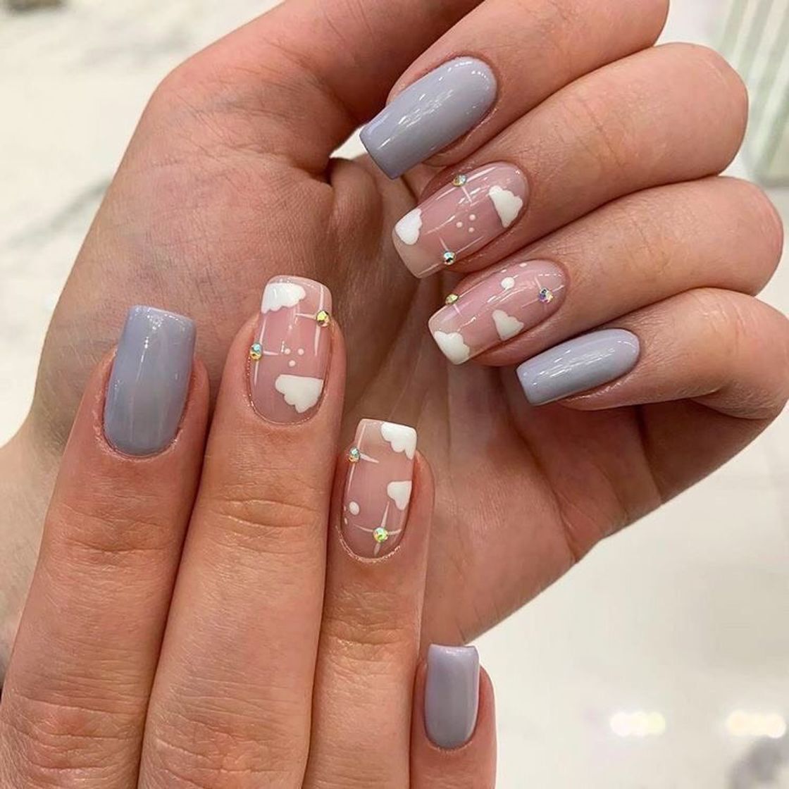 Moda Inspiração de nails ☁️