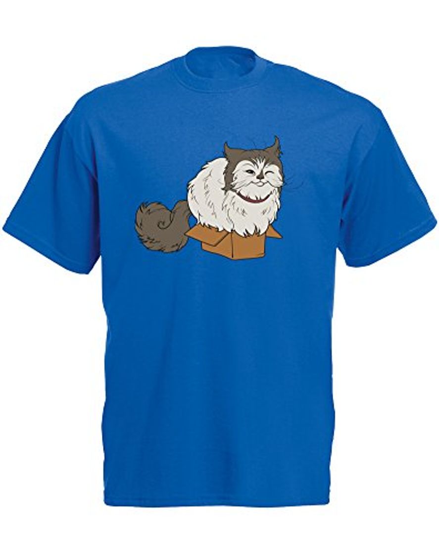 Fashion Cat In a Box - Camiseta de manga corta para hombre